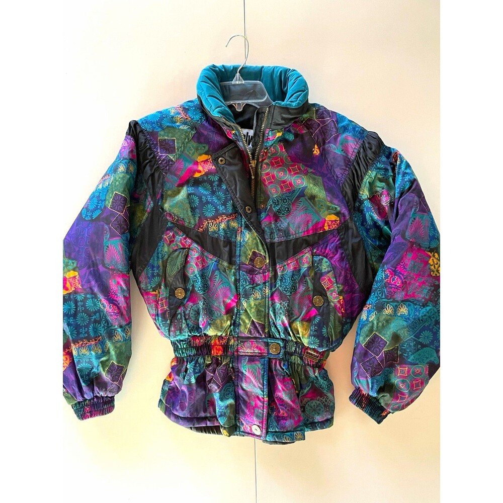Vintage 80’s Edelweiss Size 4 Insulated Lined Ski Jacket Mid-Length Pockets